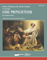 100 Minuetos Guitar and Fretted sheet music cover